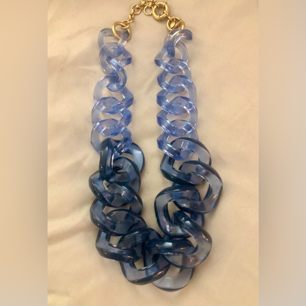 Acyrilic lucite chunky chain necklace